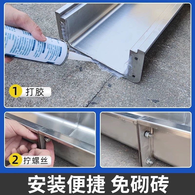 304不锈钢U型槽排水沟饭店厨房地沟明沟下水道盖板成品水沟槽成品,基础建材,排水沟槽/盖板,淘宝优惠券,粉丝福利购,淘宝优惠卷