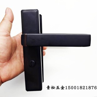 化妆室门锁洗手间浴室单舌门把手老式无钥匙通用型锁室内静音锁舌