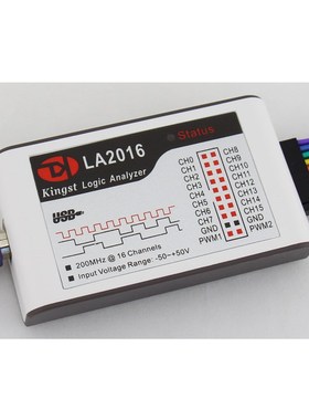Kingst LA2016usb逻辑分析仪16路全通道200M采样率调试利器便携式