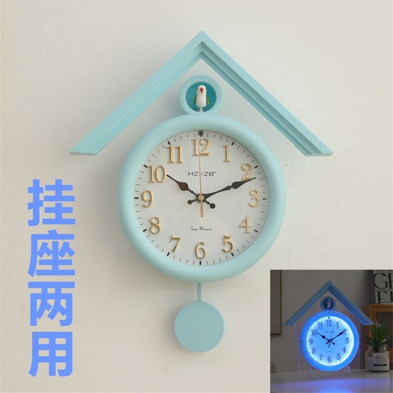 布谷鸟整点报时挂钟客厅时钟壁钟创意代表简约壁灯现代钟表家用,家居饰品,挂钟,淘宝优惠券,粉丝福利购,淘宝优惠卷