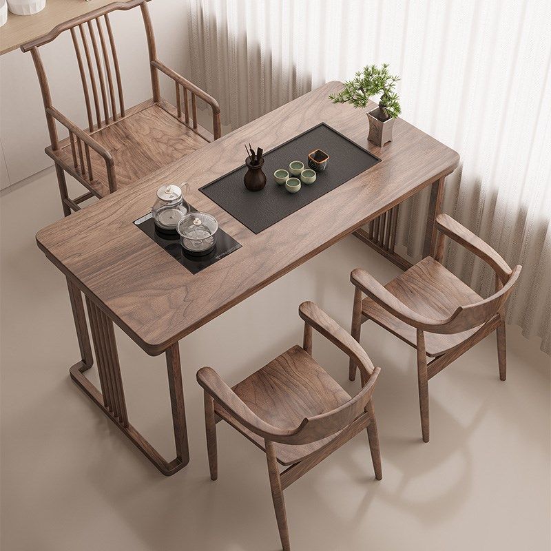 新中式实木茶桌椅组合茶室干泡茶台办公室功夫茶桌阳台小型禅意桌,住宅家具,书桌,淘宝优惠券,粉丝福利购,淘宝优惠卷