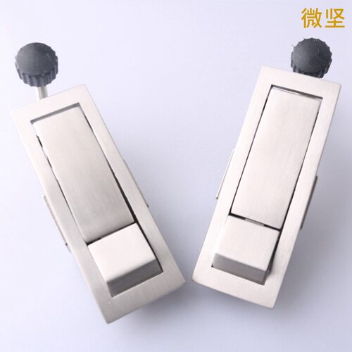 304不锈钢MS708-2-3平面锁配电箱机柜锁 开关柜门锁工业柜锁