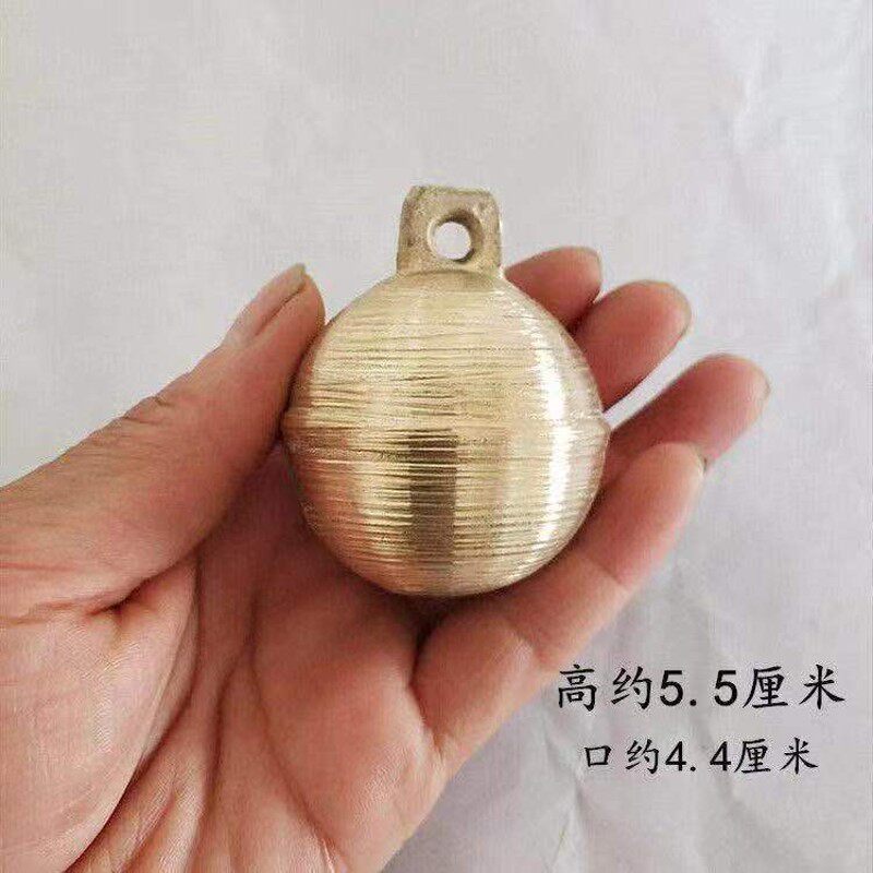 牛羊用铃铛中大型犬纯黄铜地球形状圆铃铛超响大狗加厚铃铛猎犬
