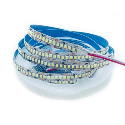 LED灯带12v2835贴片240珠灯带高密高亮防水黏贴展示柜24V伏线 线