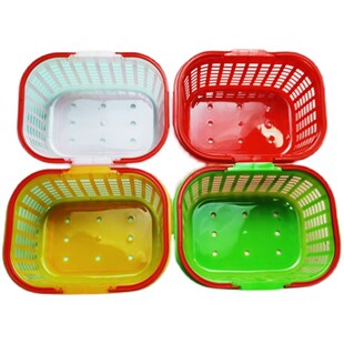 1斤装塑料水果篮手提小篮子杨梅篮樱桃篮草莓篮蓝莓篮长方形小篮