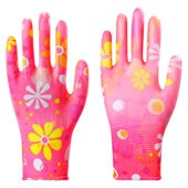 薄款 尼龙PU浸胶涂胶分指透气耐磨防滑劳动工作干活劳保保护手套女