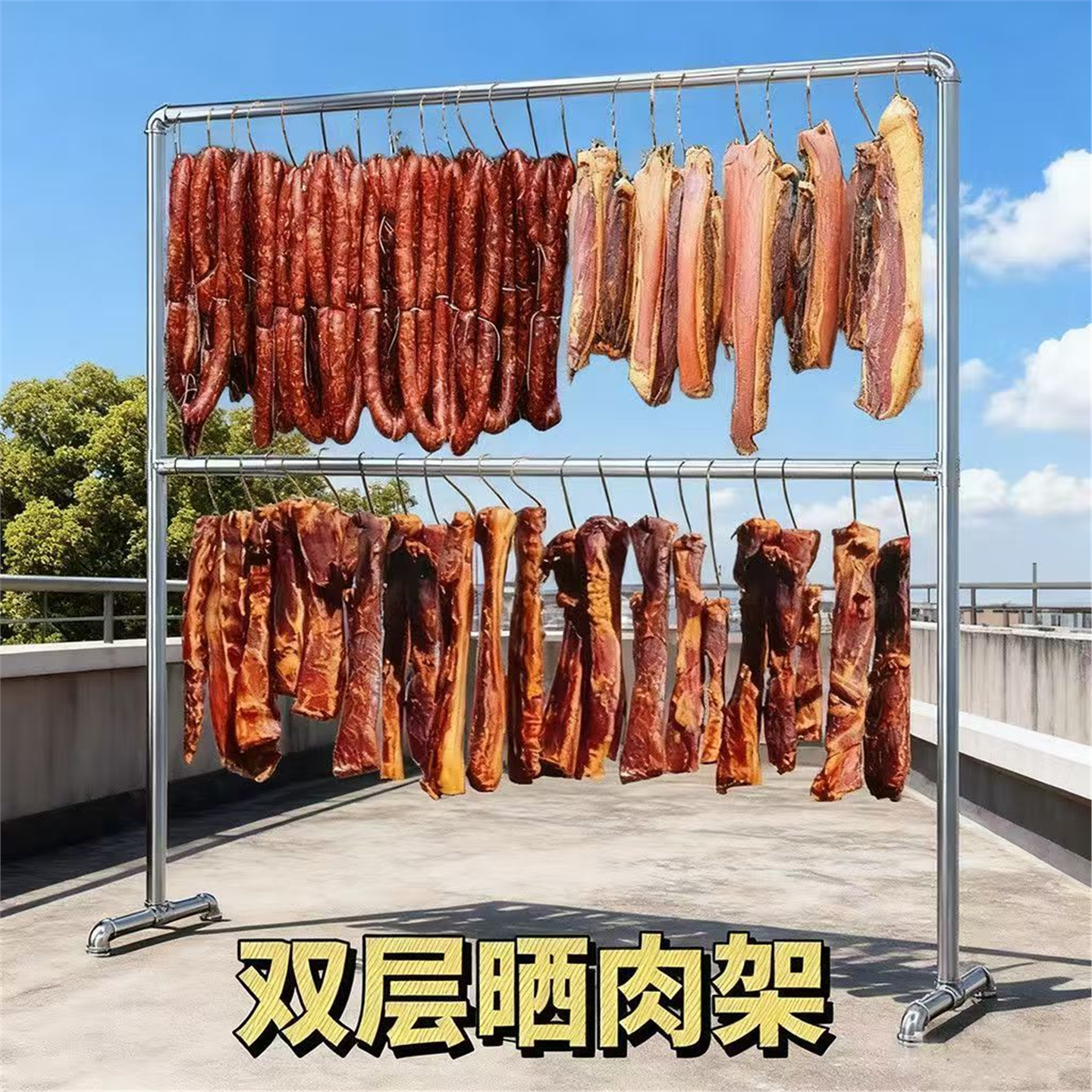挂专用架子烤鸭肉羊香肠的
