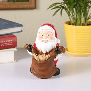 圣诞节装饰品可爱圣诞老人笔筒桌面摆件儿童圣诞小礼品平安夜礼物