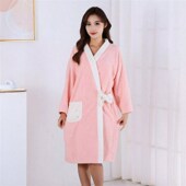 家用休闲居家服洗澡大浴巾比纯棉吸水柔软浴裙 浴袍可穿式 冬季 长袖