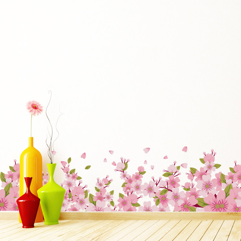 简约清新家用客厅卧室墙角装饰自粘防水踢脚线创意pvc材质墙贴纸