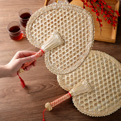 手工编织大蒲扇夏季 手摇麦秆草扇夏天随身芭蕉扇儿童小扇子凉 老式