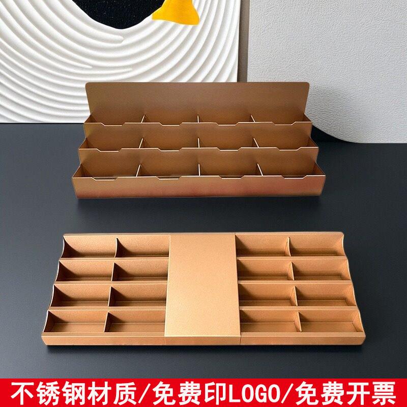 桌面名片盒样品屋展示中心高档摆放卡片座多层格放置收纳盒名片展