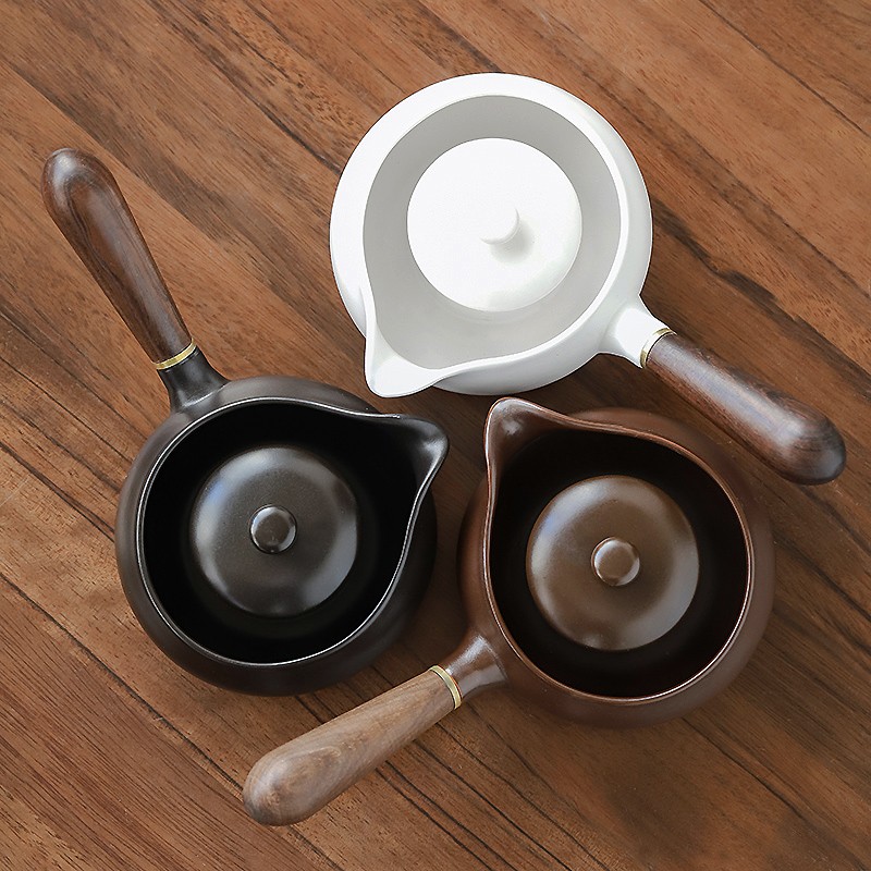 普洱煮茶器耐高温陶瓷煮茶壶电热电陶炉煮茶烧茶炉白茶黑茶侧把壶