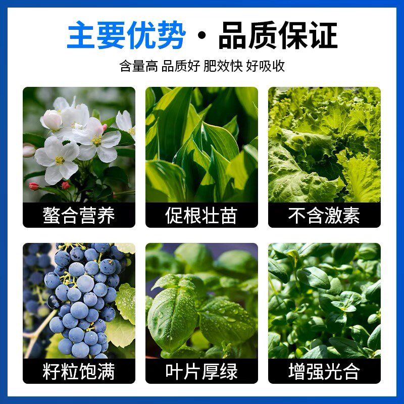 EDTA螯合多元素 螯合铁锌锰铜镁硼钼钴 螯合微量元素水溶肥叶面肥
