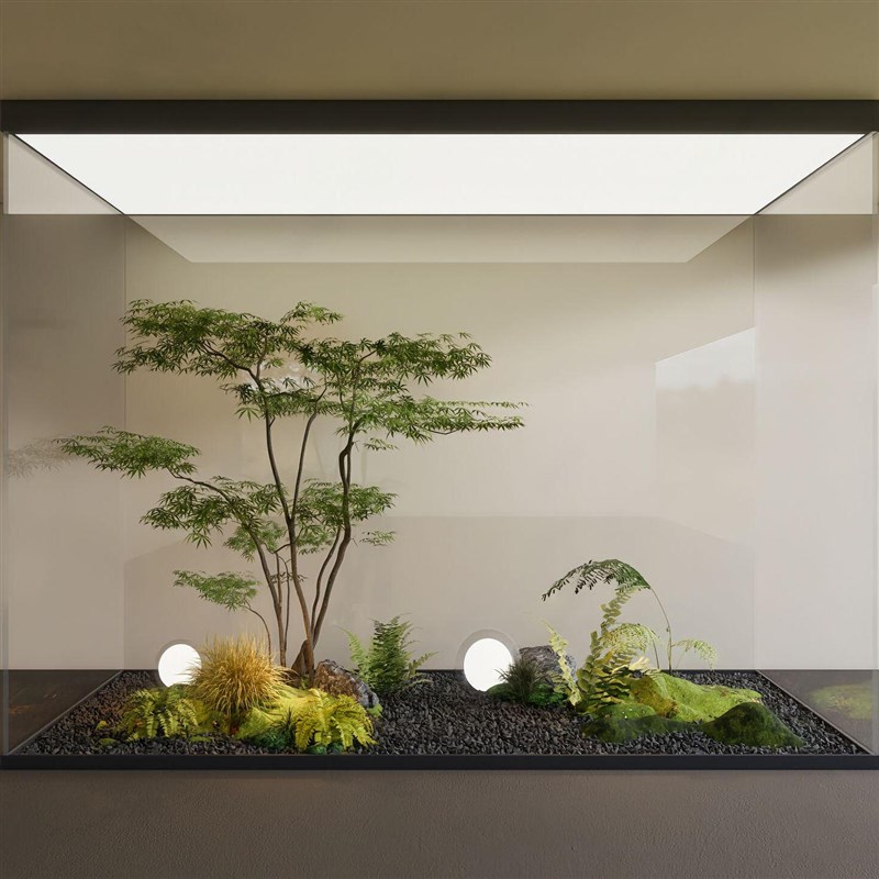 仿真青枫树枫叶树大型设计装饰假树橱窗绿植造景室内仿生植物落地