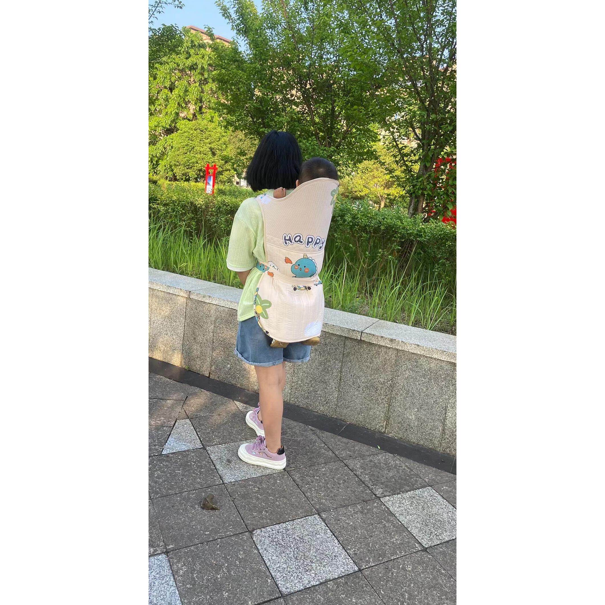 云南贵州婴儿背带背小孩的宝宝背扇传统老式前后背式四川背被带兜