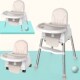宝宝移动餐椅吃饭座椅多功能便携式 可折叠安全儿童婴儿餐桌椅便捷