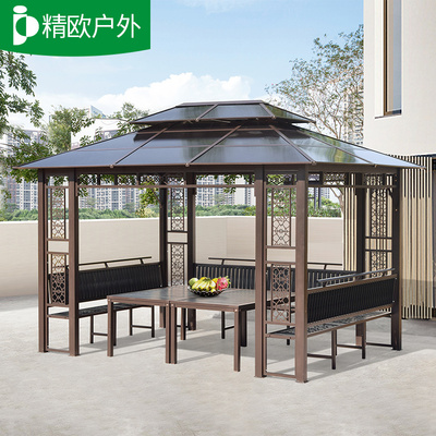 凉亭户外庭院别墅休闲帐篷木屋室外新中式亭子阳光房葡萄架遮阳棚