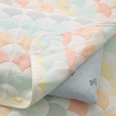 纯棉加厚卡通六层婴儿浴巾纯棉宝宝纱布盖毯新生儿包被儿童毛巾被