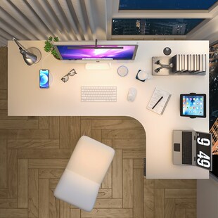 爱美卓转角桌书桌智能电动升降桌台式 电脑桌简约办公桌l型Z2