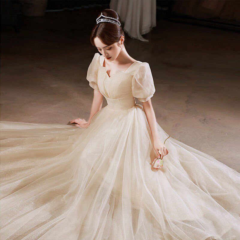 气质晚礼服女夏主持宴会连衣裙小个子18岁成人礼高中生毕业公主裙