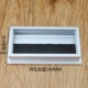 电脑桌线孔盖办公桌面穿线盒铝合金毛刷线盒班台过线孔160mm