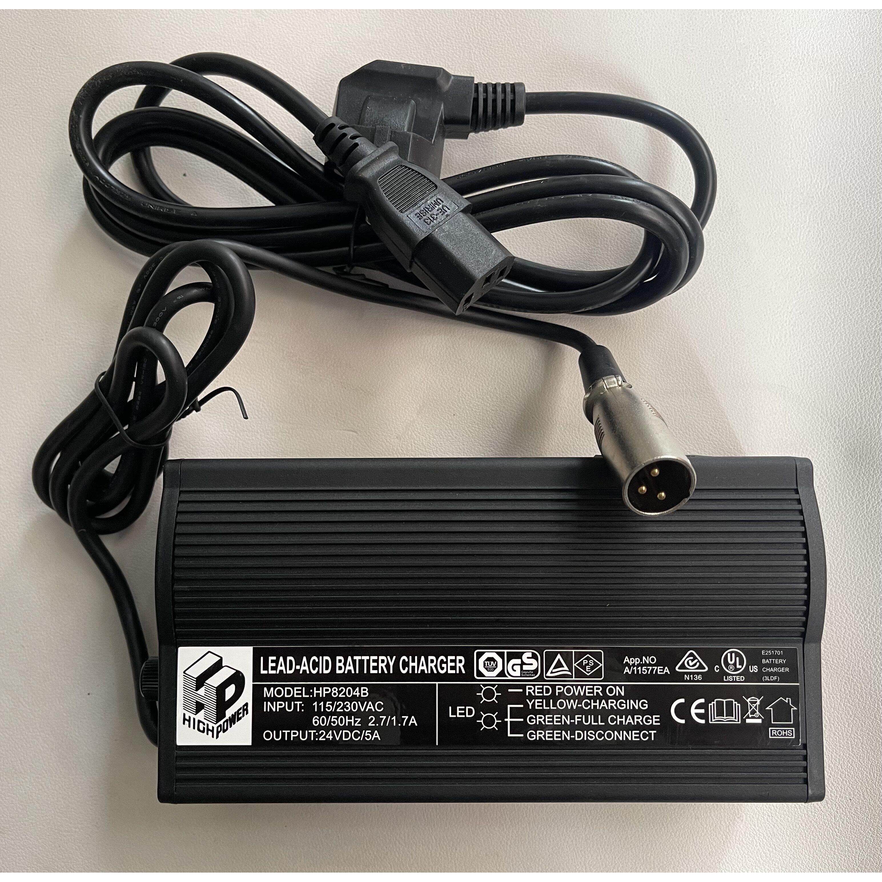 电动轮椅 代步车 轮椅车HP8204B 24V5A 铅酸电池 充电器 电源