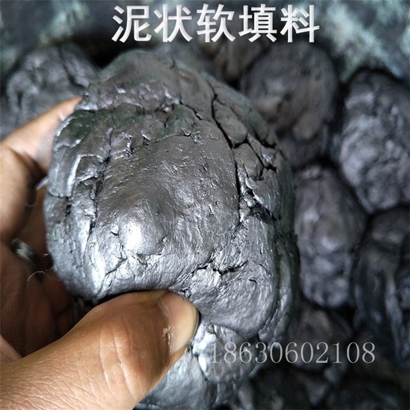 黑白泥状填料四氟软填料密封泥高水基盘根垫密封件软盘根填料