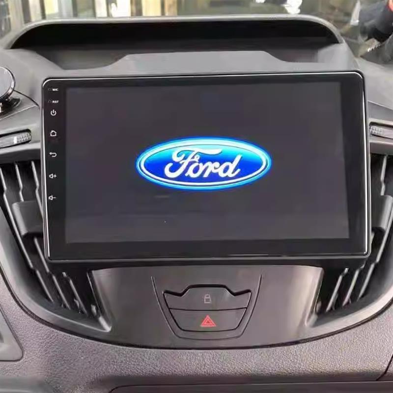 福特新全顺中控屏安卓大屏导航倒车后视一体机带无线carplay