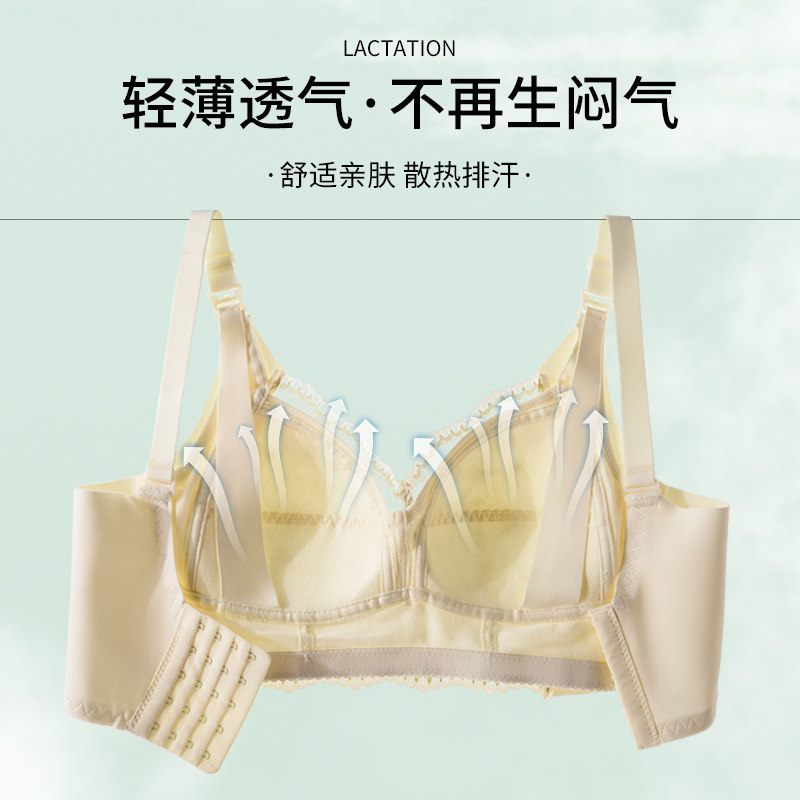 孕妇内衣怀孕期专用聚拢收副乳防下垂薄款文胸女产后喂奶哺乳胸罩
