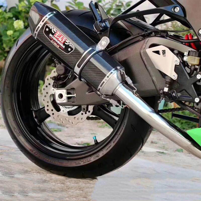 吉村R77S摩托车仿碳纤排气管改装GSX250R 春风250SR Z900改装尾段
