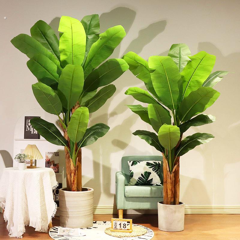 室内软装大型仿真植物芭蕉树盆栽橱窗落地装饰热带绿植香蕉树盆景