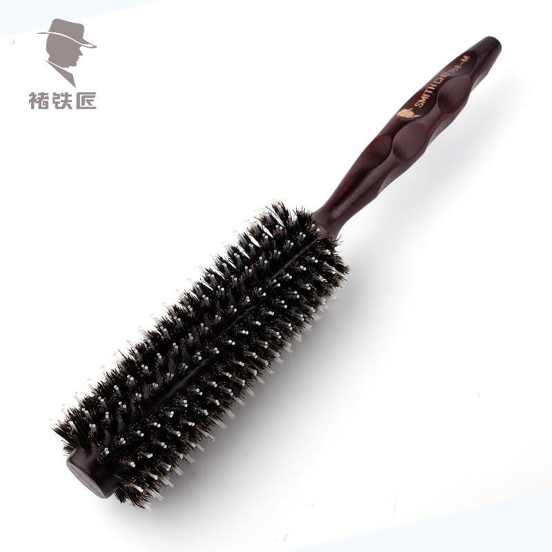 猪鬃毛梳家用内扣吹直发吹头美发卷发梳子卷发梳造型梳圆筒卷滚梳