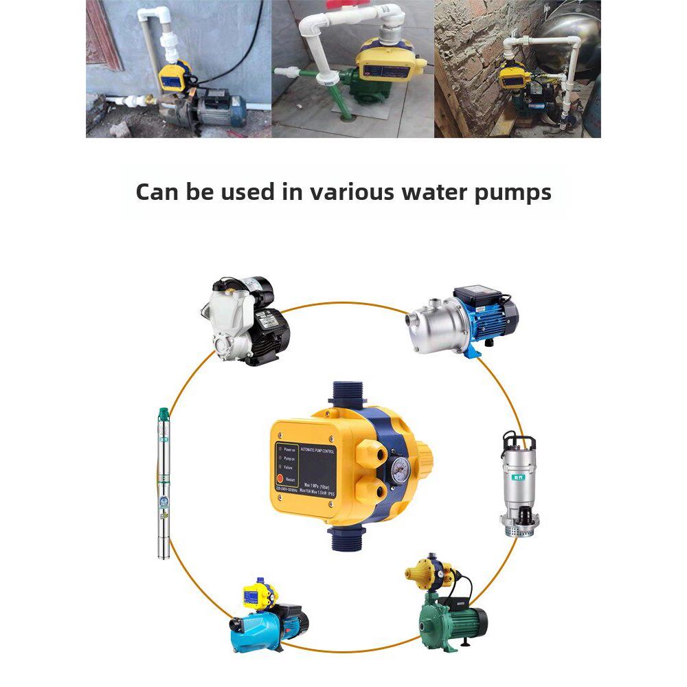 水泵智能控制器水流压力开关全自动增压泵自吸泵数字可调缺水保护