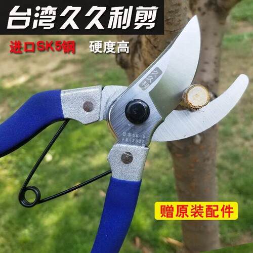 进口久久利修枝剪园艺剪刀果树剪省力剪花木剪刀家用手剪剪树剪刀