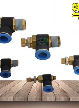 韩国SANG-A相阿NSE单向节流阀三A3A调节阀调速阀GNSE气缸限速流器