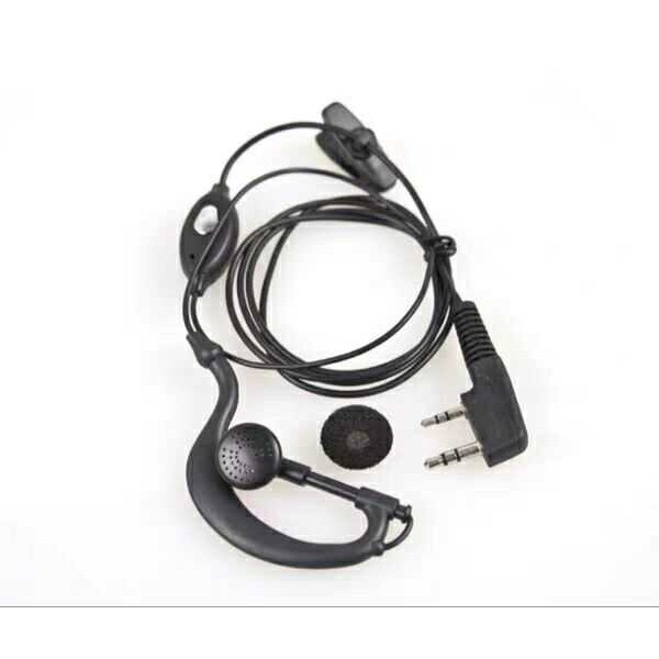 宝锋对讲机耳机耳麦 黑线耳挂式耳机线 建伍对讲机等通用耳机