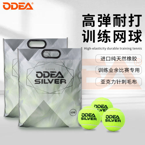 ODEA欧帝尔SILVER网球专业高级训练比赛球DD2网球无压60粒装网球