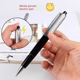 开学季搞怪的整蛊玩具恶作剧恶搞耐用会放电的笔超强电击笔触电笔