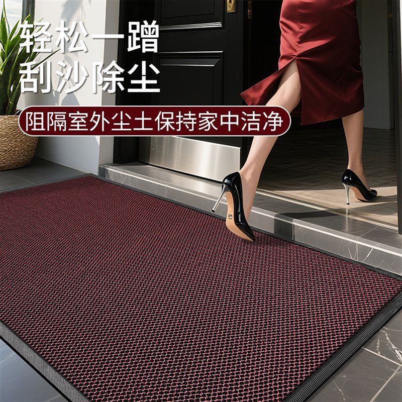 地垫入户门地毯大门口门垫防滑进门耐脏脚垫除尘室外橡胶地面地板