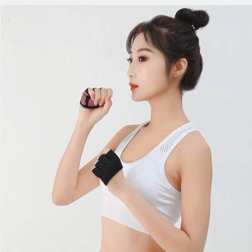 瑜伽手套女防滑四指健身护掌运动男单杠薄款空中等专业学校业四指