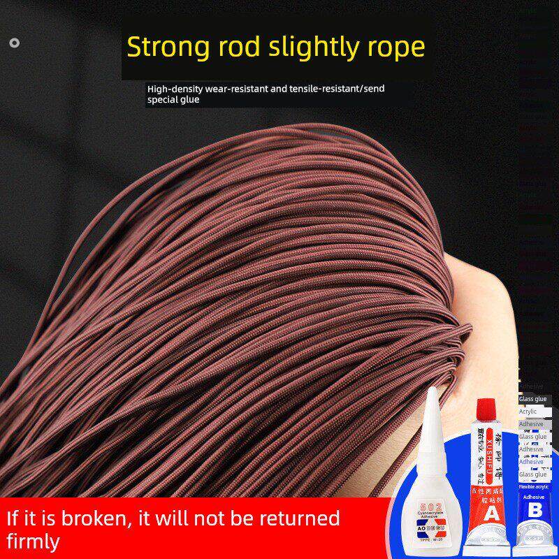 大力马竿稍绳杆梢红绳万向旋转环头高密度大物加固护线绳专用胶水