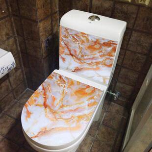 可移除墙贴纸防水自粘贴马桶贴画厕所寝室马桶盖子水箱装饰壁贴