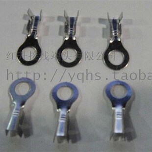 4.2圆形接线片R型接线片端子5000只 镀锡B脚 0..75 1.5平方 包