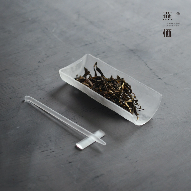 磨砂玻璃茶则茶拨茶枕三件套手工茶荷茶勺茶铲茶匙六君子茶道配件,餐饮具,茶道/零配,淘宝优惠券,粉丝福利购,淘宝优惠卷