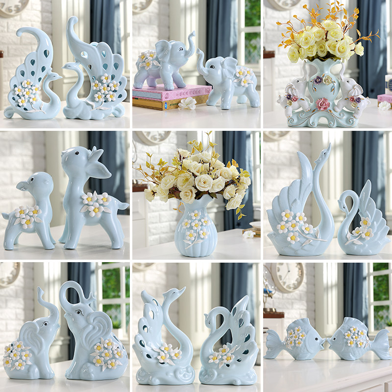 陶瓷摆件家居饰品酒柜客厅装饰品电视柜玄关创意个性房间家装摆设,家居饰品,装饰摆件,淘宝优惠券,粉丝福利购,淘宝优惠卷