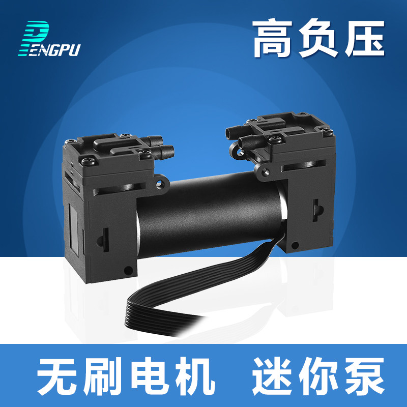 微型真空泵24V无刷小气泵12V抽气泵无油隔膜泵气体采样分析泵蓬普,五金/工具,电泵,淘宝优惠券,粉丝福利购,淘宝优惠卷