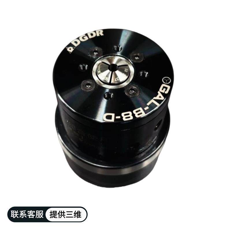 迷你高精气动旋转卡盘夹具GAL-B8-D磨床自动化检测夹具快速夹头
