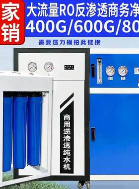 大流量400G600G800G单位奶茶店RO反渗透商务商用净水机器直饮过滤