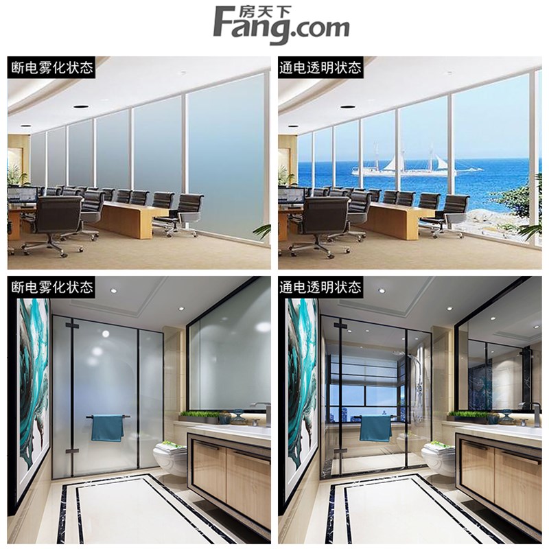 香港办公室玻璃隔墙成品百叶窗高隔断铝合金刚化玻璃隔音墙装修